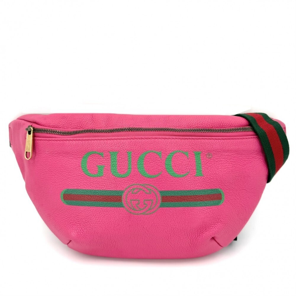 Gucci waist bag for men and women, logo print, body bag, Sherry line, cross-b...
